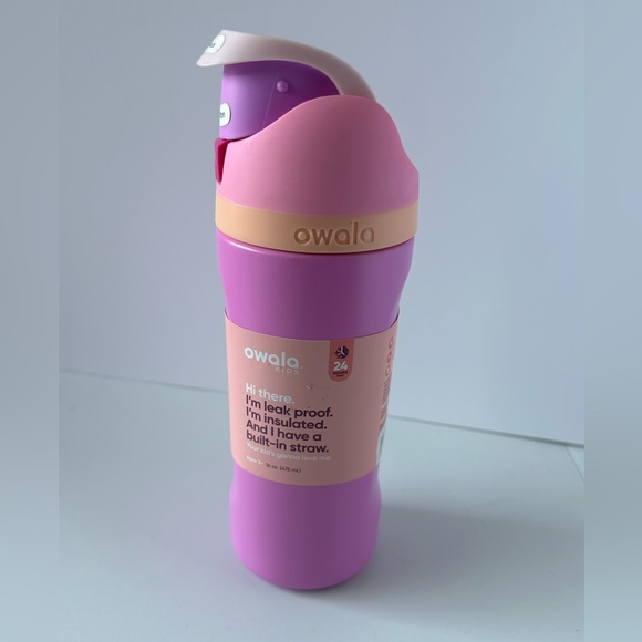 Owala Kids FreeSip Stainless Steel Water Bottle / 16oz / Color: Sweet Tooth - Picture 1 of 5